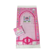 Çantalı Kızımın Çocuk Seccadesi Pembe Pembe