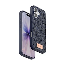 Onegif Apple iPhone Uyumlu 17 Bright Simli Kapak - Mavi Bzsxx00 1