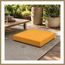 Bezos Kare Blok Minder 50 50 7 Cm Hardal İç Mekân 22