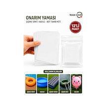 Mainshop 12'li Onarım Yaması - Şişme Havuz, Bot Ve Simit Tamir Kiti M-51