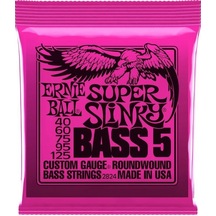 Ernie Ball P02824 Super Slinky Nickel 40-125 (5 Telli) Bas Gitar