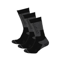 Thermoform Outdoor Çorap Siyah 3'lü Paket Gri - Siyah
