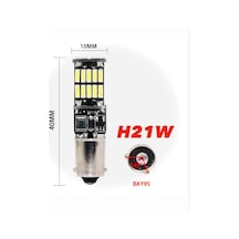 H21W Bay9S 15 Ledli Geri Vites Ampulü Canbus Led Ampul 2 Adet