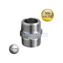 Paslanmaz Krom Nipel Hex 304 Kalite
