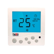 Hexa Controls RT226-R4 Sıva Altı 2/4 Borulu Fan Coil Termostatı
