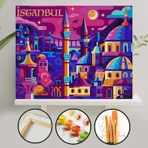 Sayılarla Boyama Tuval Seti 40X50 Cm - Istanbul