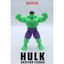 Kazanova Design Hulk Aksiyon Figürü 19 Cm Marvel Hareketli Eklemli Masaüstü Hediyelik