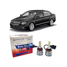 Skoda Superb 2 Led Xenon Sis Farı Ampulü H8 Duo Yeni Seri Beyaz 2008-2015