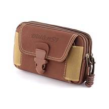 6.5-inç Yatay Üç Katmanlı Doğa Sporları Askılı Çanta Kahverengi Çok Renkli