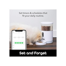 Tr Otomatik Kedi Mama Kabı, 4 Litre Geniş Kapasiteli, Ses Kaydı Ve Seslenme Özelliği, Wifi Bağlantısı, Zamanlay