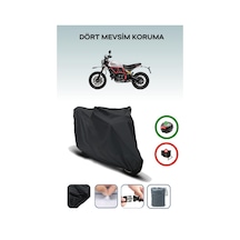 Siyah Arka Çanta Uyumlu Ducati Scrambler Desert Sled Uyumlu Motosiklet Brandası Motor Örtüsü