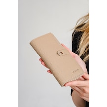 Just Polo Kadın Kilit Detaylı Cüzdan Pbu1001 Vizon