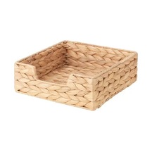 Sumuhome Cıssan Dekoratif Hasır Peçetelik Su Sümbülü 18x18 Cm Hasır