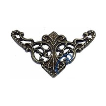 Cntma Dekoratif Köşe Süsü, Köşelik - Küçük, 19x34mm, Antik, 100 Adet Diğer