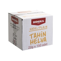 Koska Sade Helva 150x20g 3000g - Katkısız Tahin Helva - Tekli Tarı