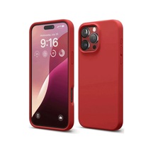 Apple Uyumlu iPhone 16 Pro Max Kılıf Nano İçi Kadife Silikon - Kırmızı 0.2M-Çok Renkli