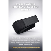 Ayarlanabilir Profesyonel Dirsek Bandı Tenisçi & Golfçü Dirseği İçin Güçlü Destek Siyah