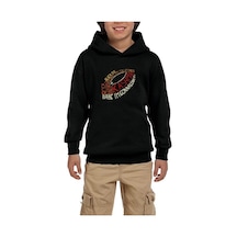 Zepplin Giyim Led Zeppelin Songs Classic Siyah Çocuk Kapşonlu Sweatshirt