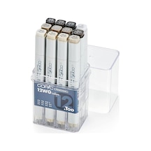 Tr Classic Marker Wg 12-er Set W0, W1, W2, W3, W4, W5, W6, W7, W8, W9, G10, 0, Gri Genel
