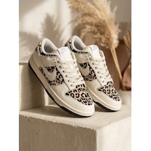 Favorispor Nike Dunk Low Leopard Spor Ayakkabı Bej - Leopar
