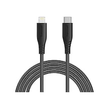 Lcc04 Type-c Lightning İphone Hızlı Şarj Kablosu, 1.2 Metre, Siyah Diğer