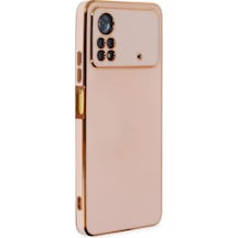Newface Xiaomi Poco X4 Pro 5g Kılıf Volet Silikon - Pembe