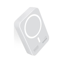 15w İphone 13 Pro İleuyumlu Magsafe Destekli Beyaz Powerbank- Stand 10000mah Txm10 BEYAZ