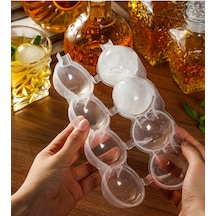 Periboia 4 Bölmeli Küre Buz Topu Kalıbı - Yuvarlak Buz Topu