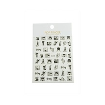 Eldiven Tattoo Dövme Sticker Açık Gri