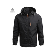 Erkekler İçin Rüzgar Geçirmez Ve Su Geçirmez Spor Giyim Siyah