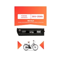 Rks Mj1 Uyumlu 36v 20ah Elektrikli Bisiklet Bataryası Siyah