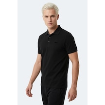 Slazenger Zodıacs Erkek Polo Yaka Siyah Tişört