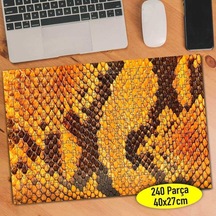Sarı Piton Deri Deseni 240 Parça Puzzle Yapboz-86327869