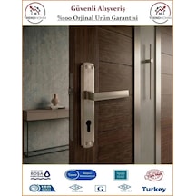 Grossavm Lama Aynalı Dış Çelik Kapı Kolu - Nikel Saten - Yale