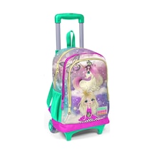 Coral High Işıklı Tekerlekli Unicorn Ve Kız Çekçek Okul Ve Seyahat Çantası Kız Çocuk Su Yeşili Pembe
