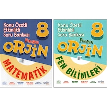 Orjin 8. Sınıf Matematik + Fen Bilimleri Konu Özetli Soru Bankası 2 Kitap