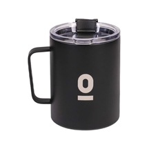Paslanmaz Çelik Metal Kupa, 360 Ml, Siyah, Vakumlu Kapak Diğer