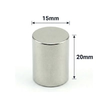 2 Adet - 15x20 Mm Neodyum Mıknatıs Neodim Magnet Yuvarlak