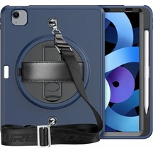 Apple Uyumlu,  iPad Pro 11 2020 Kılıf Strap-c Otterbox Tablet Kapak - Lacivert