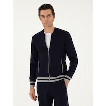Cacharel Lacivert Regular Fit Triko Hırka