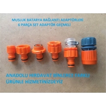 Sayım Otomatik Musluk Ve Batarya Baglantı Adaptörü 6 Parça Set