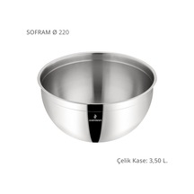 Sofram 22 Cm Çelik Kase Gümüş