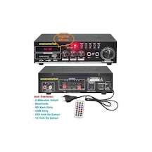 Amfi 110w Bluetooth Usb-sd Kart-mp3 Çalar-2 Mikrofon Giriş-2v/...