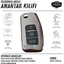 Ford Focus Fiesta Courier Cmax Mondeo Kuga Galaxy Ecosport B Max C Max Tourneo Anahtar Uyumlu Silikon Anahtar Kılıfı Oto Anahtar Kabı Darbe Em