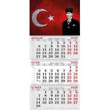 2026 Yılı Gemici Takvimi- Atatürk Ve Ay Yıldız