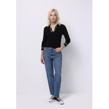 Colin's Colins Straight Fit Yüksek Bel Düz Paça Kadın Siyah Jean Pantolon Cl1076563 Q1.v1 Dn43726 Denim
