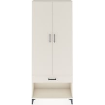 Arges Dolap 2 Raflı Tek Çekmeceli Tek Askılı 88x30x221 Aytaşı-aytaşı Aytası