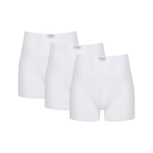 Thermoform Bambu Erkek Şort Beyaz 3'Lü Paket