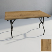 Banket Katlanır Masa Werzalit, Allzalit. Vermodin Tabla 80x140 - Canyon Palace Oak Çok Renkli