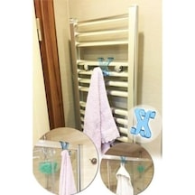 2 Adet Titiz Plastik Havlupan Askısı Hang It, Şeffaf, 85mm X 90mm, Banyo Radyatörü İçin Pratik Havlu Tutucu 4 Renk
